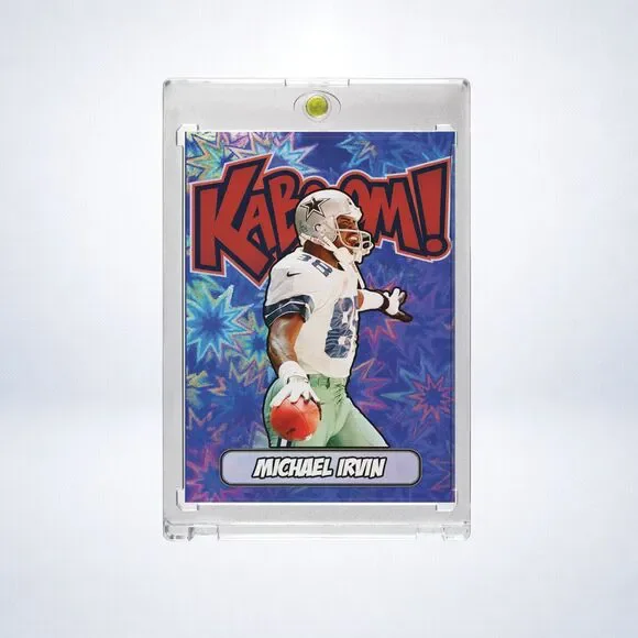 Michael Irvin Custom Holographic 3 Card Lot | Dallas Cowboys SSP Insert Set - Picture 3 of 4